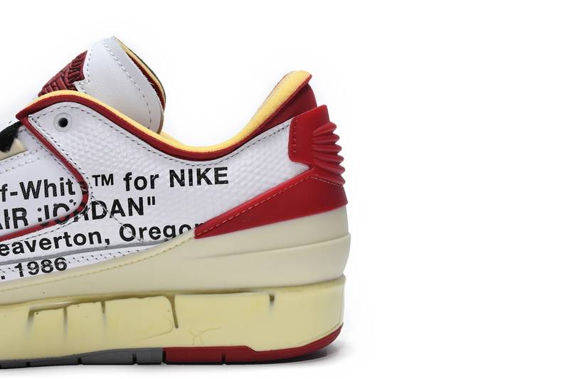 Air Jordan 2 Retro Low SP Off-White White Red
