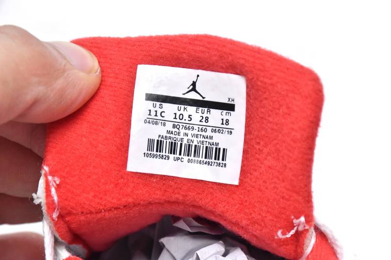 Air Jordan 4 Retro PS Fire Red(Kids)