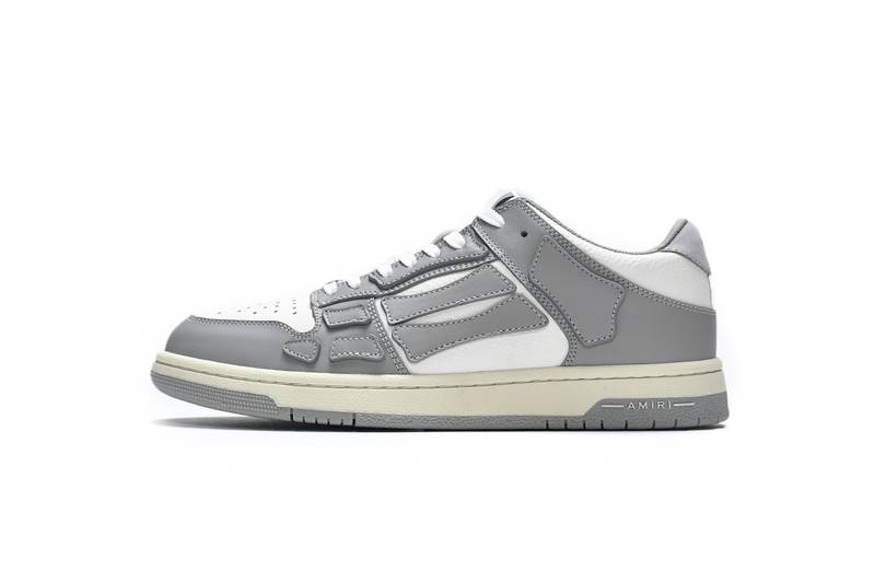 AMIRI Skel Panelled Top Low Whtie Grey