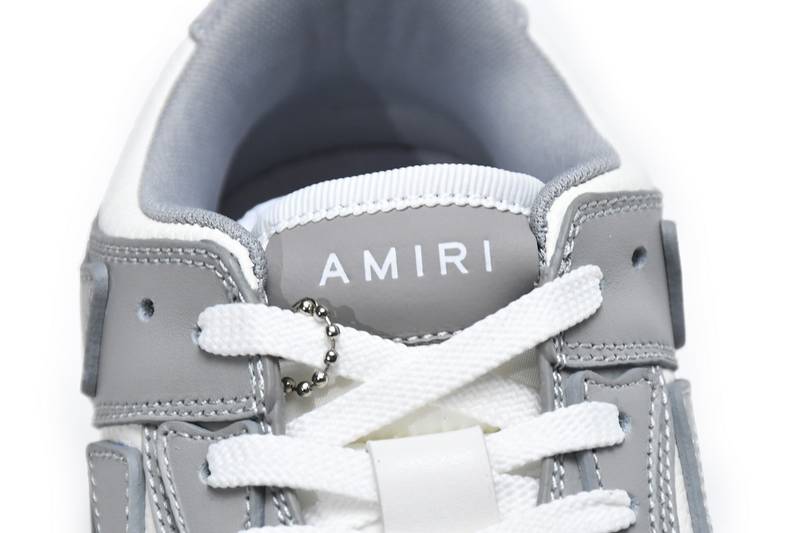 AMIRI Skel Panelled Top Low Whtie Grey