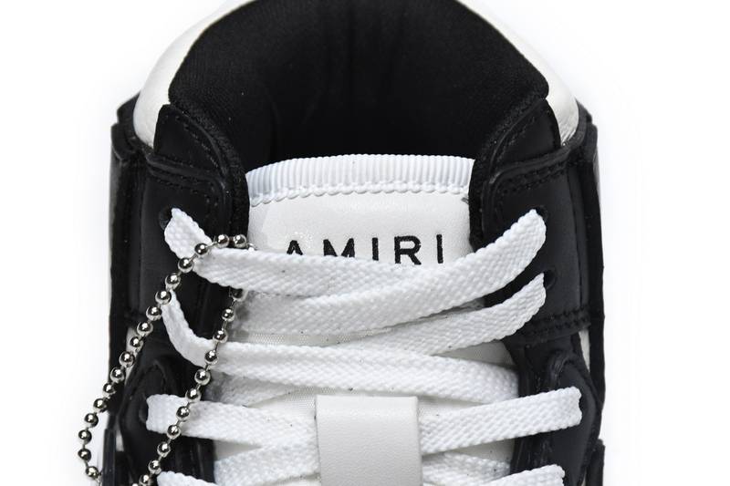 AMIRI Skel Top High Black White