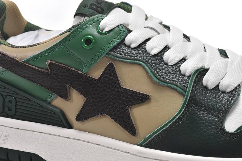 Bape Sk8 Sta Low Castle Peak black green