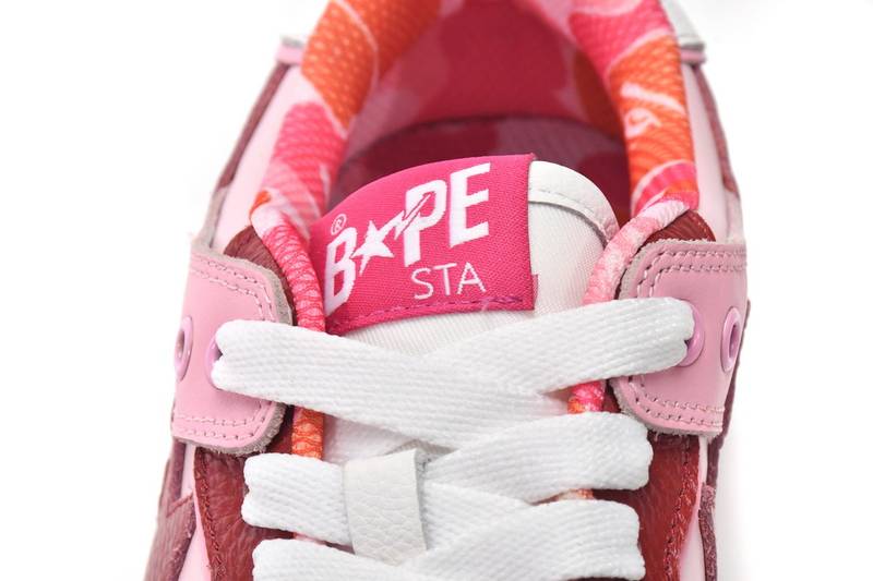 Bape Sk8 Sta Low Qingshan white red