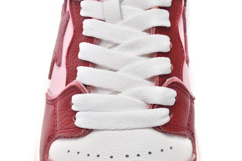 Bape Sk8 Sta Low Qingshan white red