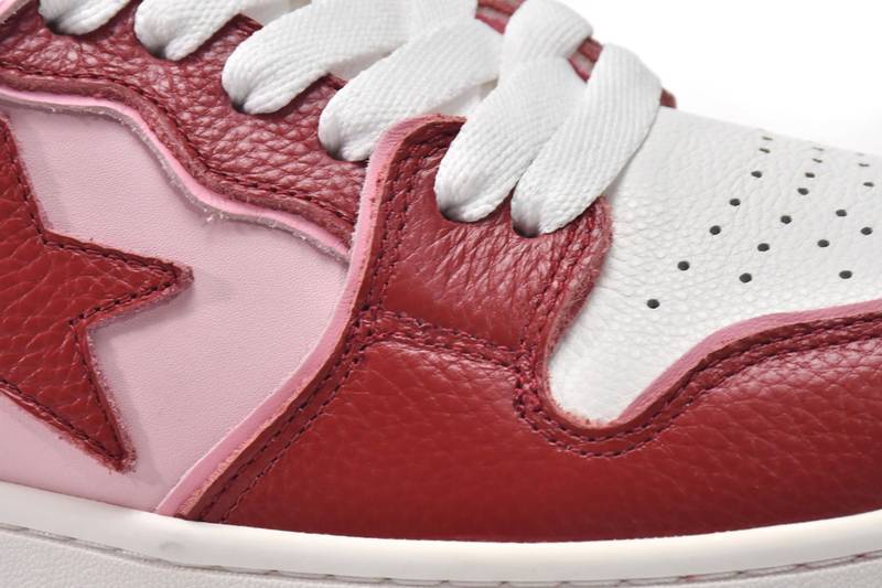 Bape Sk8 Sta Low Qingshan white red