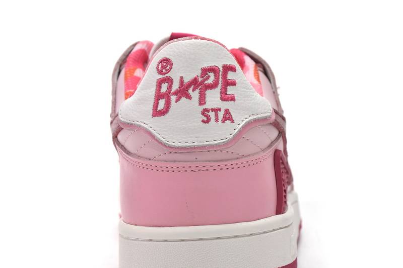 Bape Sk8 Sta Low Qingshan white red