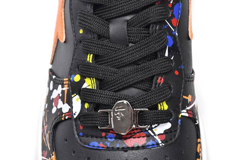 Bape Sk8 Sta Low Splash black orange