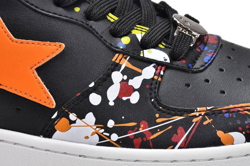 Bape Sk8 Sta Low Splash black orange