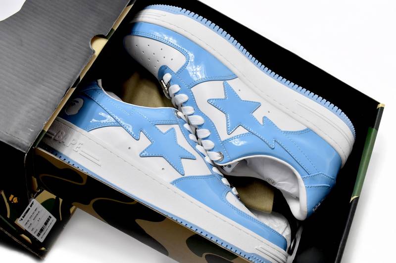 Bape Sk8 Sta Low White Blue