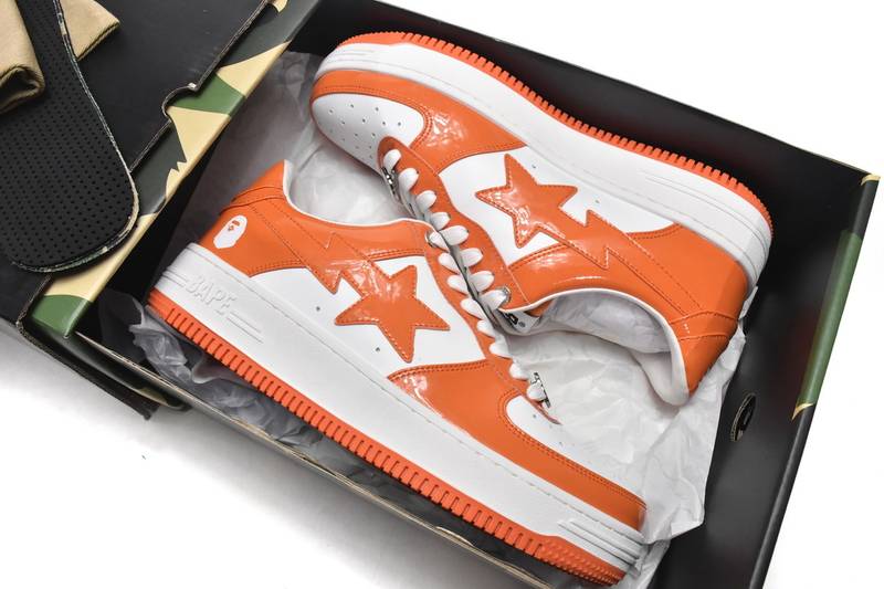 Bape Sk8 Sta Low White Orange