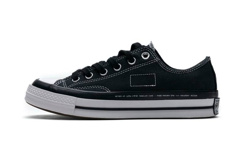 Fragment x Moncler Converse CTAS LIFT OX Black White
