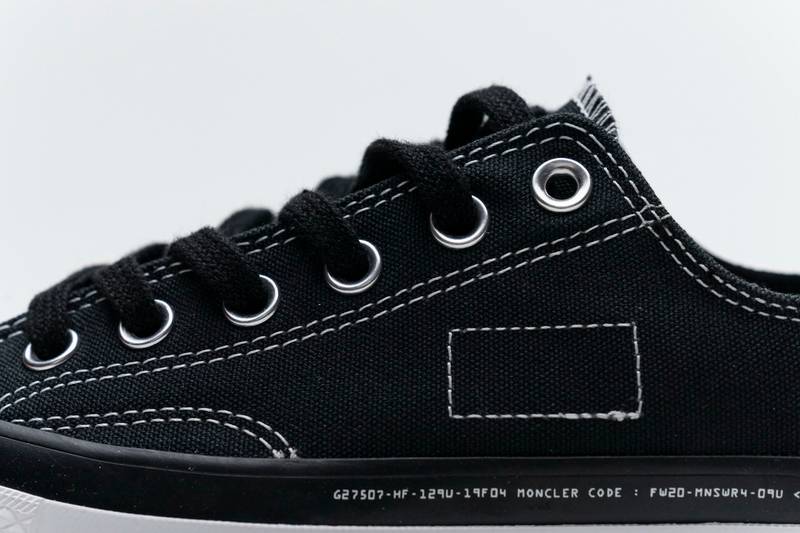 Fragment x Moncler Converse CTAS LIFT OX Black White