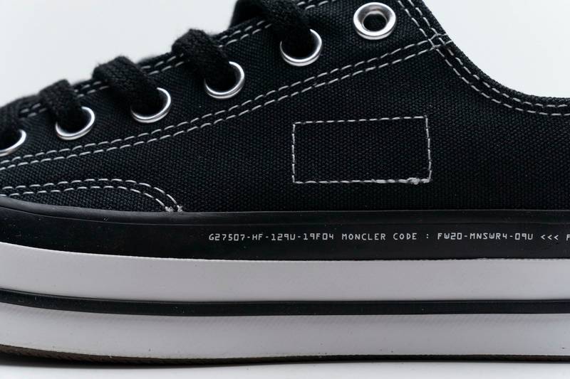 Fragment x Moncler Converse CTAS LIFT OX Black White