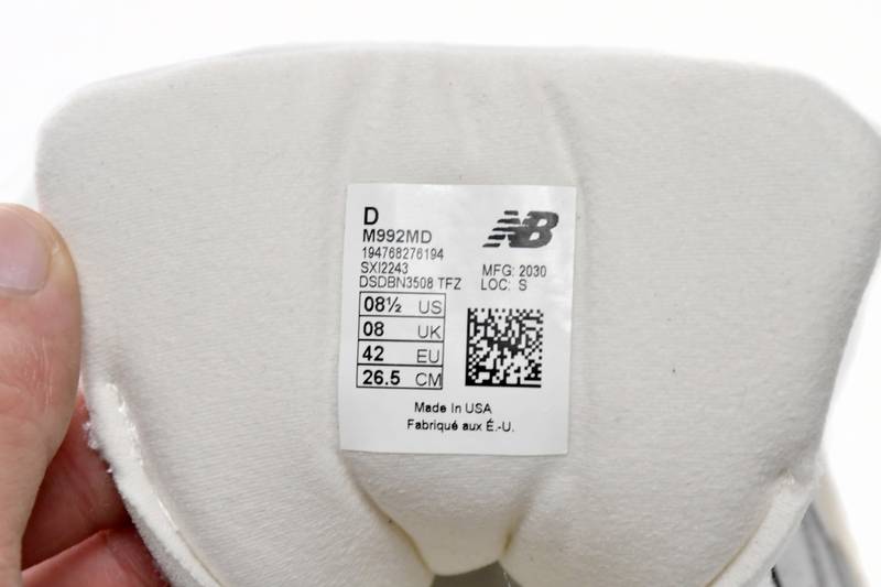New Balance 992 White Silver (2021)