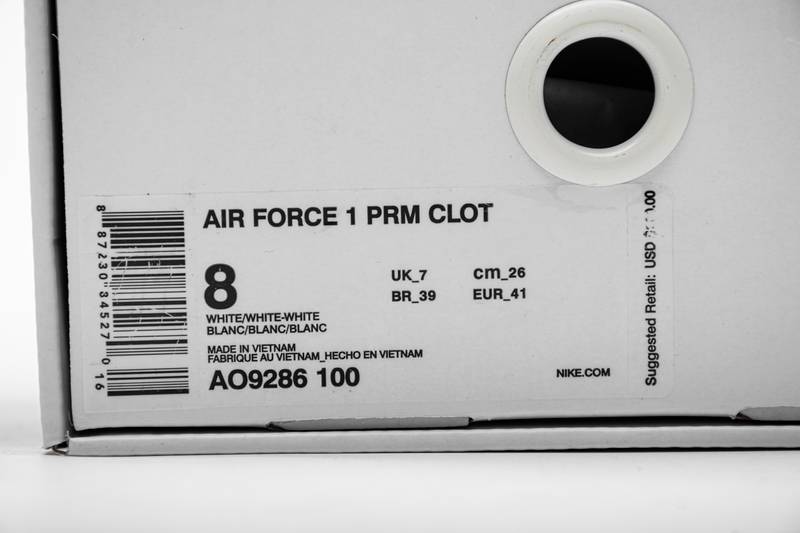 Nike Air Force 1 Low Fragment Clot white