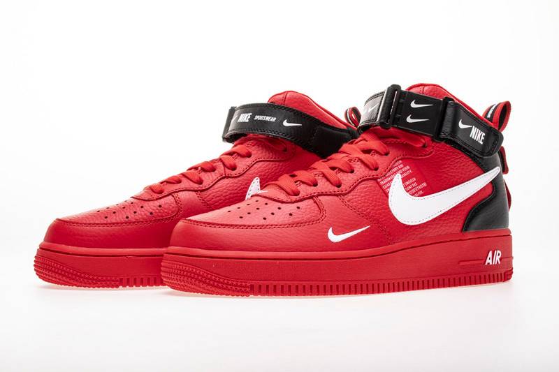 Nike Air Force 1 Mid Utility University Red