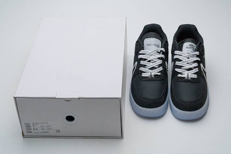 Nike Air Force 1 React Black White Rush Ice