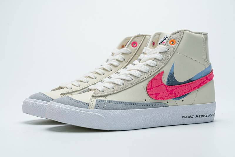 Nike Blazer Mid 77 Beige Pink Blue