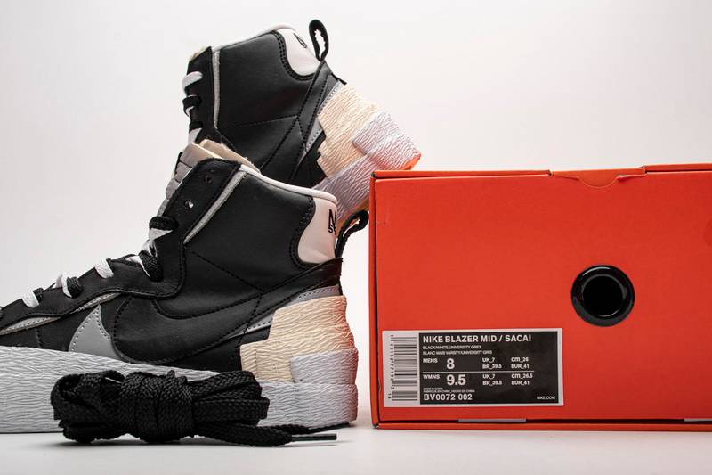 Nike Blazer Mid sacai Black Grey