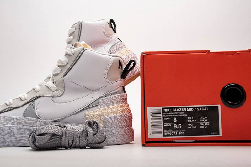 Nike Blazer Mid sacai White Grey
