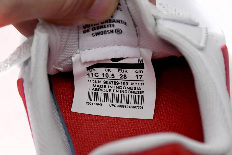 Nike Cortez Basic SL White Varsity Red(Kids)