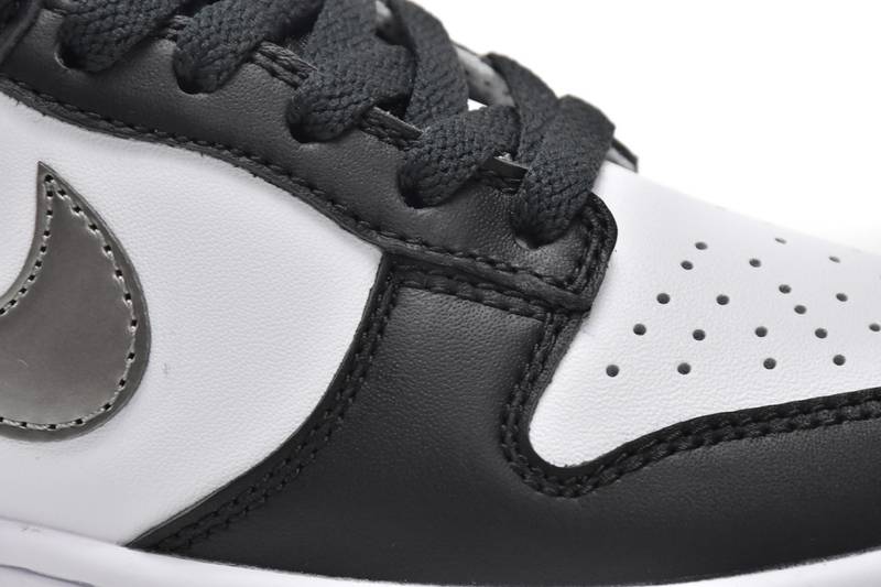 Nike Dunk Low Black White Metallic