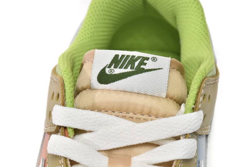 Nike Dunk Low Brown Veail Sail Vivid Green