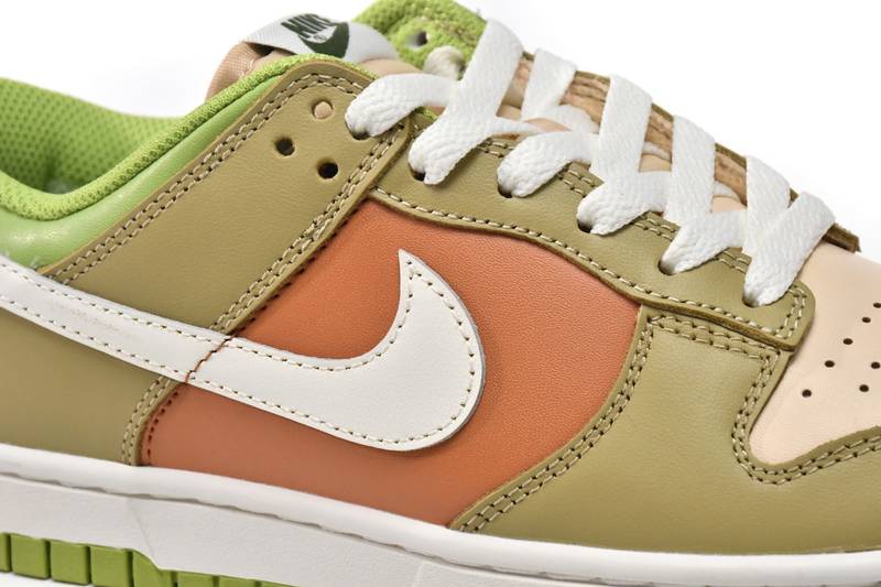 Nike Dunk Low Brown Veail Sail Vivid Green