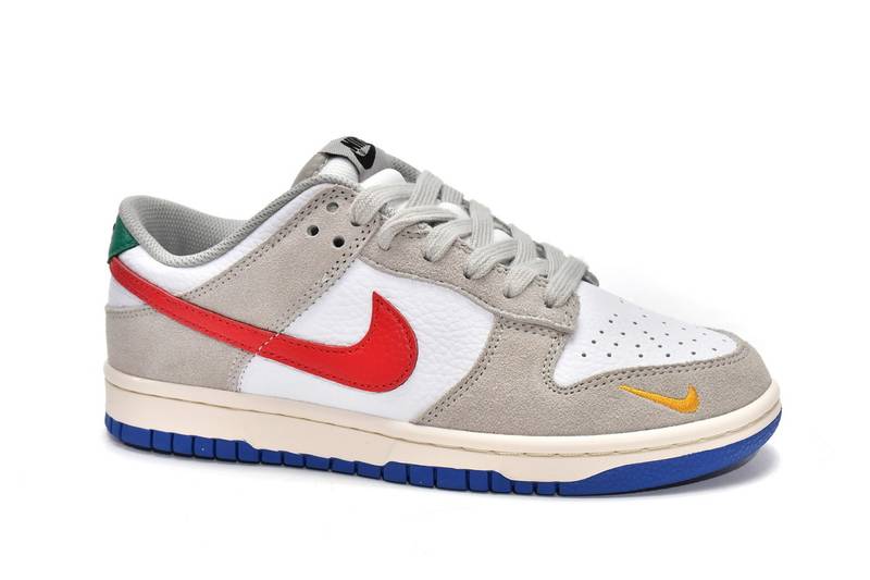 Nike Dunk Low Light Iron Ore Red Blue