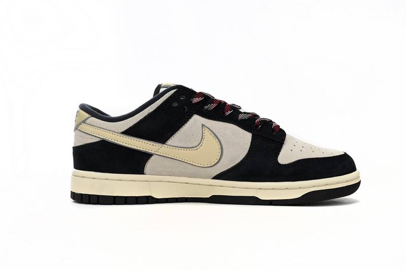 Nike Dunk Low LX Black Suede Team Gold