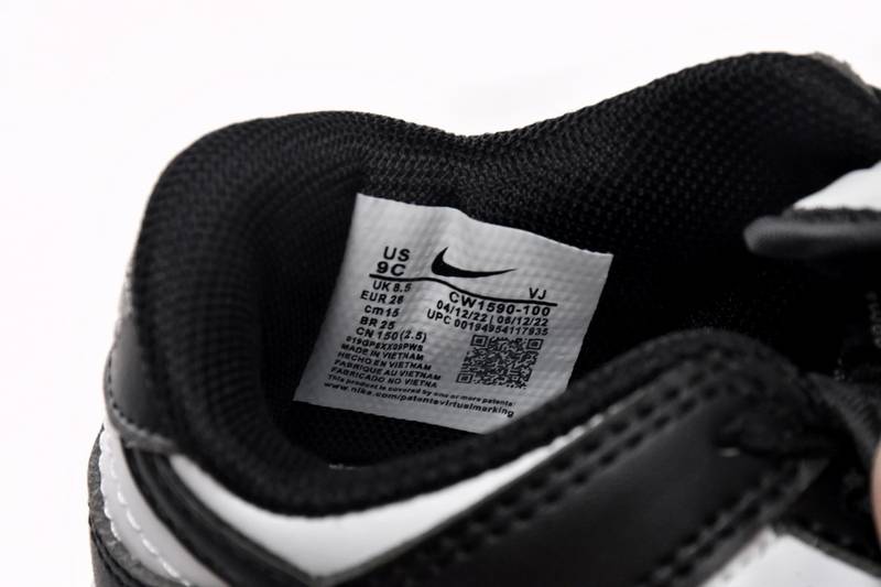 Nike Dunk Low Retro White Black Panda(Kids)
