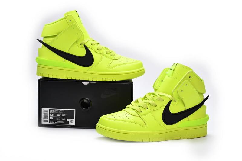 Nike SB Dunk High AMBUSH Flash Lime​