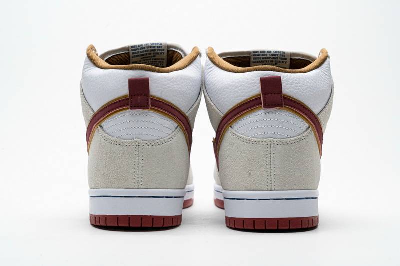 Nike SB Dunk High Sail Bright Crimson