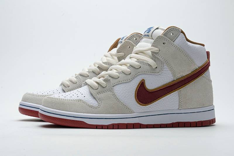 Nike SB Dunk High Sail Bright Crimson