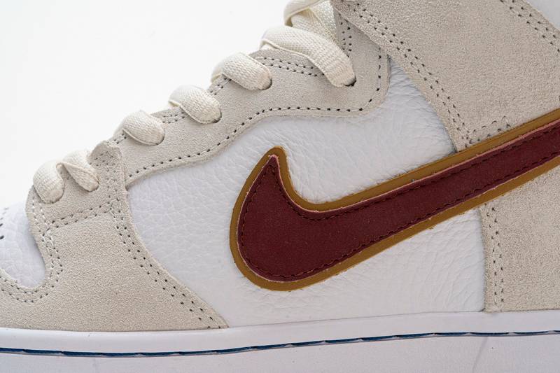 Nike SB Dunk High Sail Bright Crimson