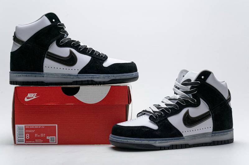 Nike SB Dunk High Slam Jam White Black