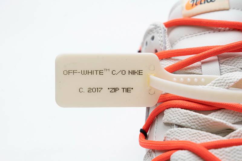 Nike SB Dunk Low OFF-White White Black Orange
