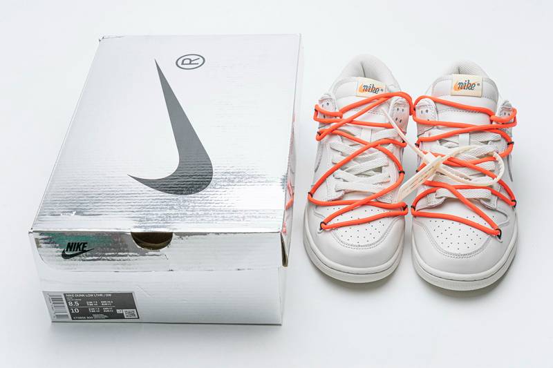 Nike SB Dunk Low OFF-White White Black Orange