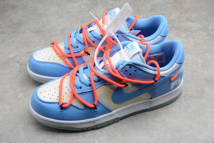 00F X NIKE DUNK LOW WHITE BLUE CT0856-403