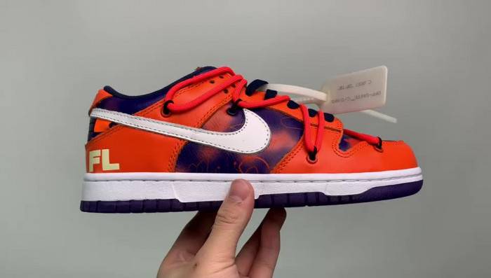 00F x Nike SB Dunk Low Orange Perple White CT0856-801