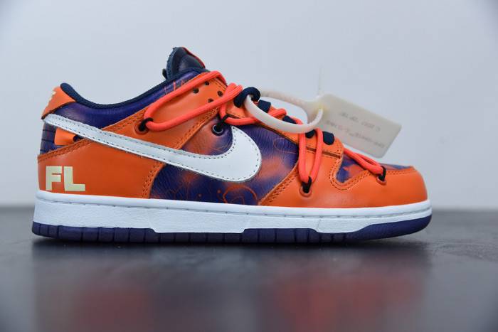 00F x Nike SB Dunk Low Orange Perple White CT0856-801