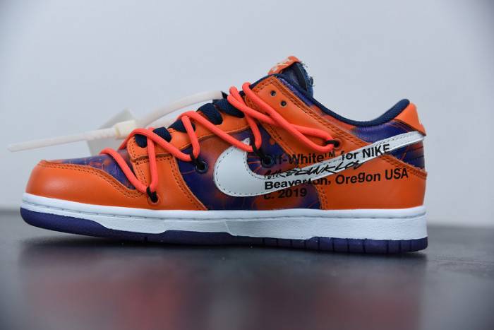 00F x Nike SB Dunk Low Orange Perple White CT0856-801