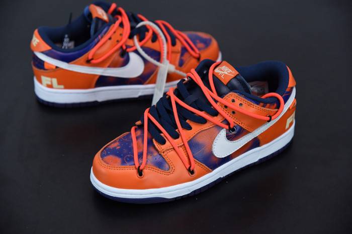 00F x Nike SB Dunk Low Orange Perple White CT0856-801