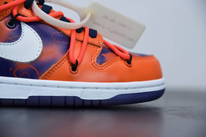 00F x Nike SB Dunk Low Orange Perple White CT0856-801