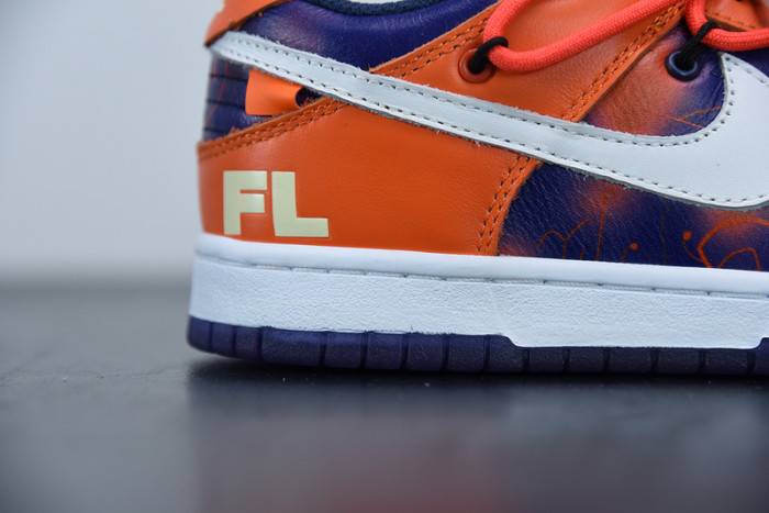 00F x Nike SB Dunk Low Orange Perple White CT0856-801