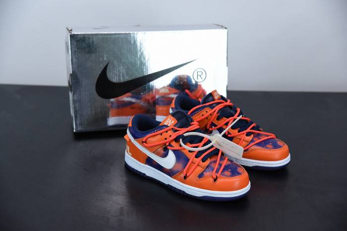 00F x Nike SB Dunk Low Orange Perple White CT0856-801