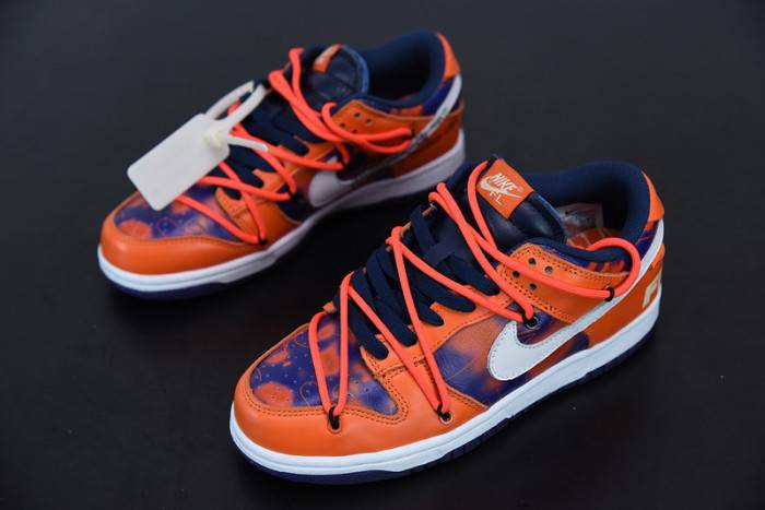 00F x Nike SB Dunk Low Orange Perple White CT0856-801