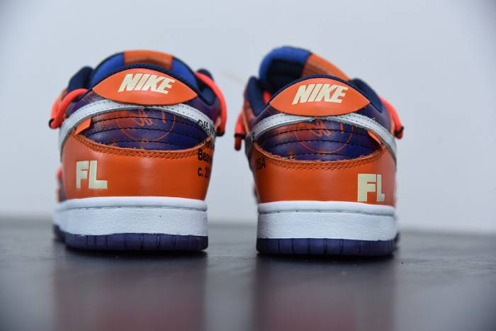 00F x Nike SB Dunk Low Orange Perple White CT0856-801