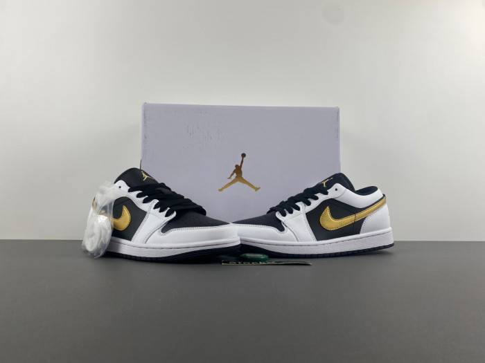 Air Jordan 1 Low “Gold Swoosh” 553558-172