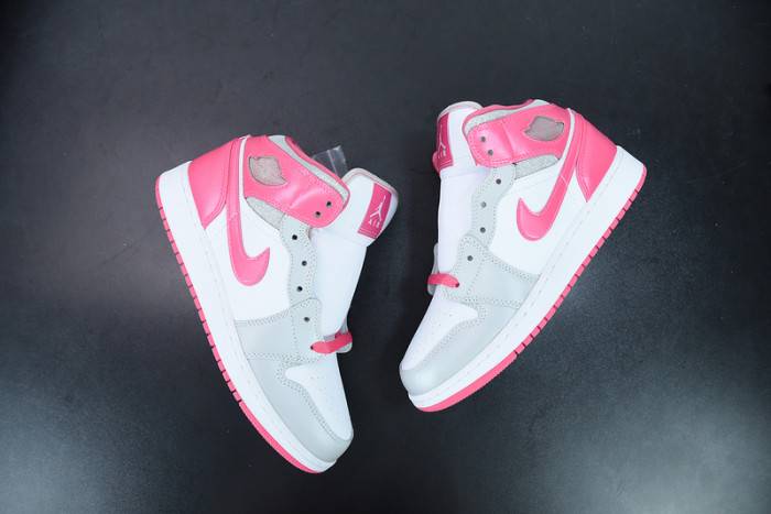 Air Jordan 1 Mid GS ‘Platinum Pink’ – 555112-109